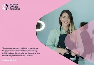 EDRINA RASHITI ËSHTË PËRFITUESE E GRANTIT START-UP PËRMES PROJEKTIT "MUNDËSITË E GRAVE NË TREG, EKONOMI DHE RRJETËZIM" WOMEN