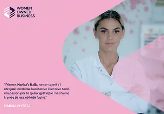 HARISA MYRTAJ ËSHTË PËRFITUESE E GRANTIT START-UP PËRMES PROJEKTIT "MUNDËSITË E GRAVE NË TREG, EKONOMI DHE RRJETËZIM" WOMEN
