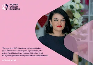 MSC. BESNIKE (BAFTI) ALIAJ ËSHTË PËRFITUESE E GRANTIT START-UP PËRMES PROJEKTIT "MUNDËSITË E GRAVE NË TREG, EKONOMI DHE RRJETËZIM" WOMEN