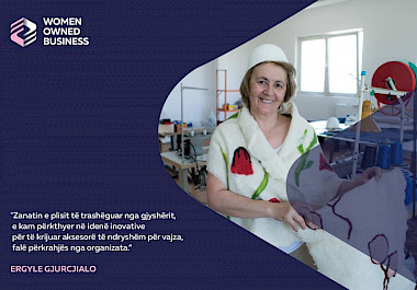 Ergyle Gjurcjialo is the beneficiary of the Start-UP grant through the project "Women's Opportunities in the Market, Economy and Networking" WOMEN