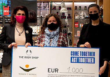 The Body Shop's campaign "Come Together, Act Together"