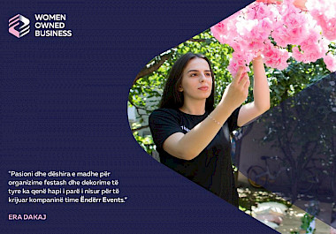 ERA DAKAJ ËSHTË PËRFITUESE E GRANTIT START-UP PËRMES PROJEKTIT “MUNDËSITË E GRAVE NË TREG, EKONOMI DHE RRJETËZIM” WOMEN