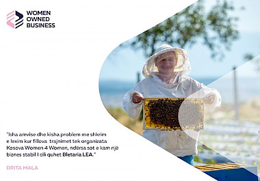 DRITA MALA ËSHTË PËRFITUESE E GRANTIT START-UP PËRMES PROJEKTIT “MUNDËSITË E GRAVE NË TREG, EKONOMI DHE RRJETËZIM” WOMEN