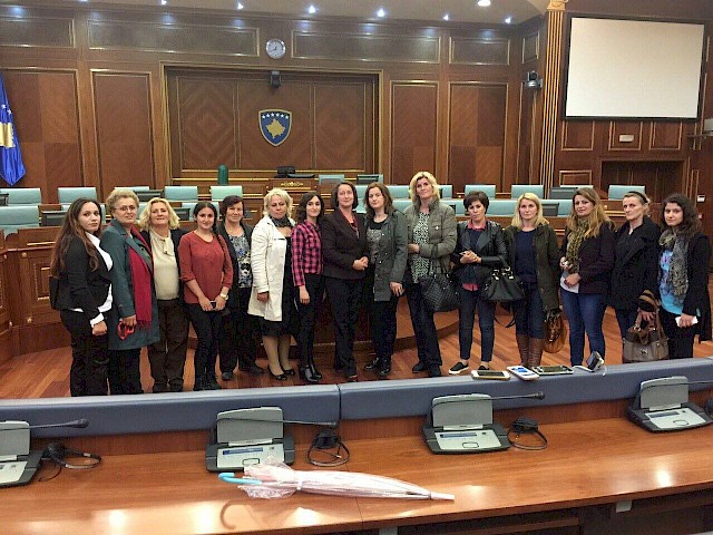 WFWI VISIT IN KOSOVO PARLIAMENT