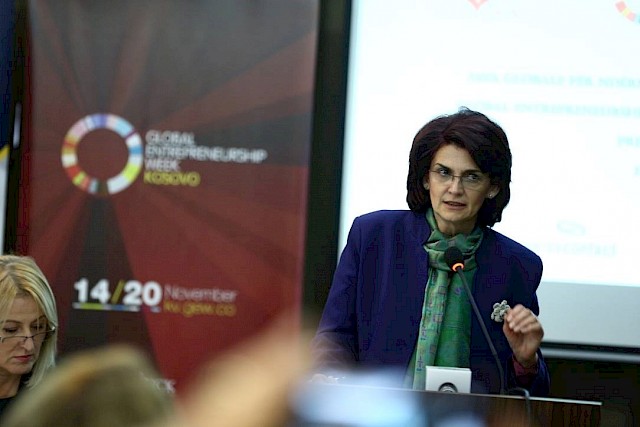 ILIRIANA GASHI, WFWI COUNTRY DIRECTOR PRESENTED IN THE GLOBAL ENTREPRENEURSHIP WEEK IN KOSOVO