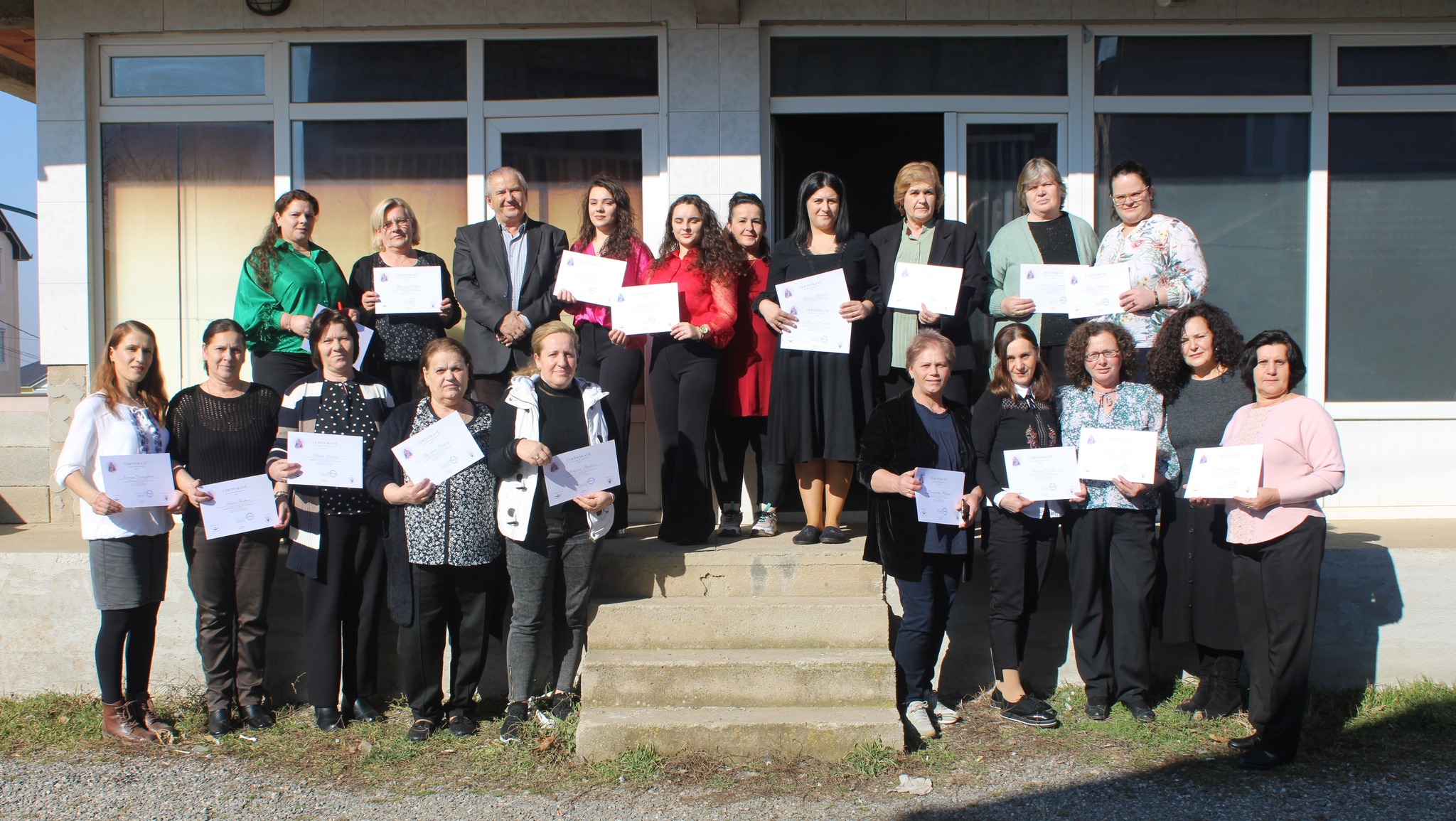 The graduation ceremony was held for the women in the village of Gadime