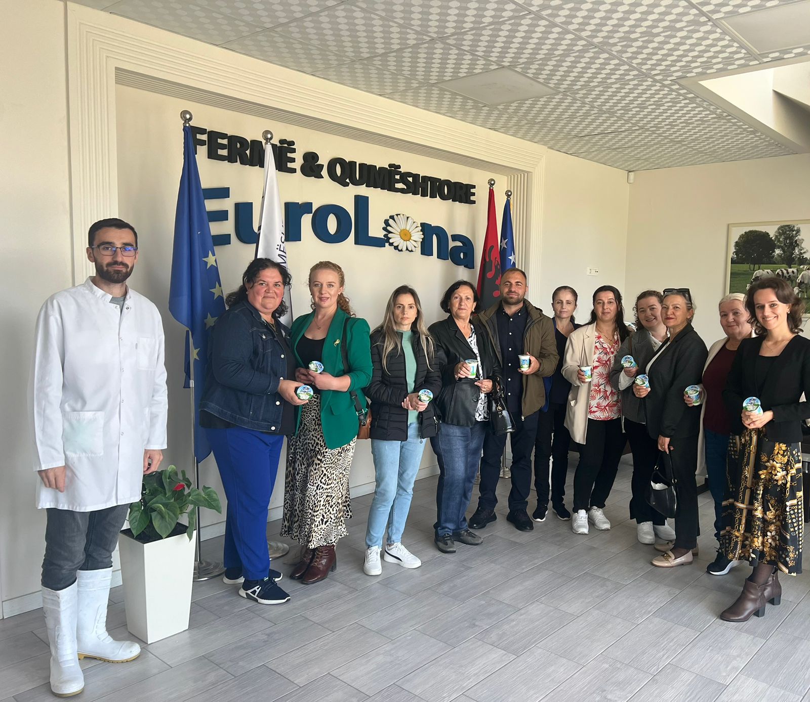 Vizitë në Kompaninë “Eurolona” në Kuadër të Trajnimit për Përpunimin e Ushqimit